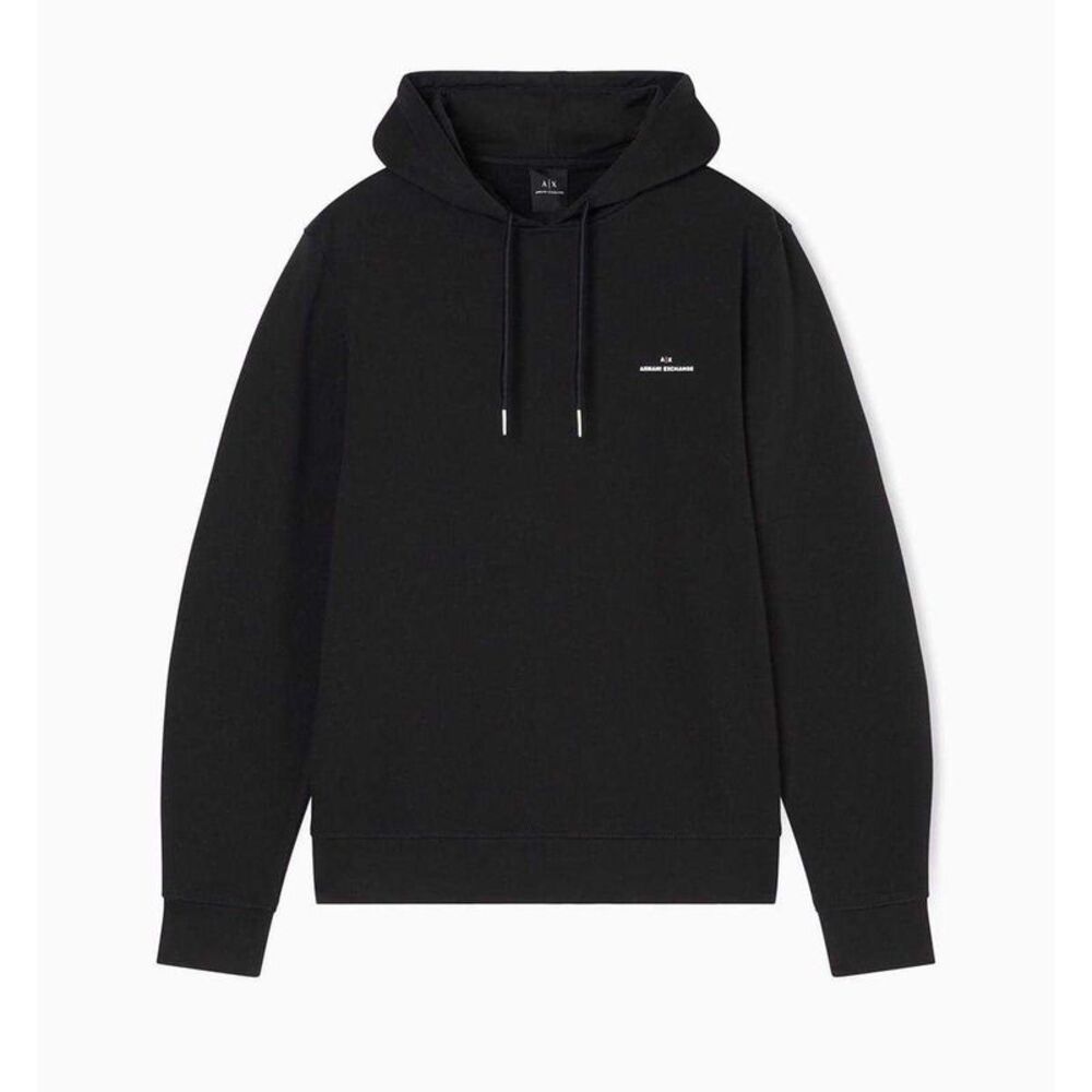 Armani Exchange Mens Tailored Pullover Hoodie / Black